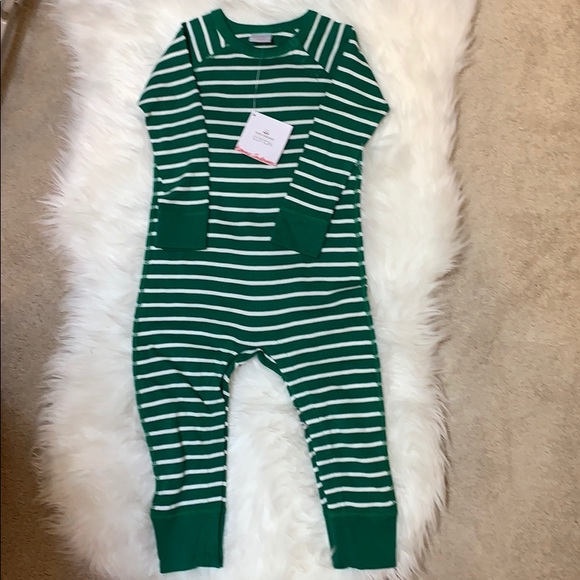 Hanna Andersson Other - Hanna Andersson NWT green striped pajamas 2&3T